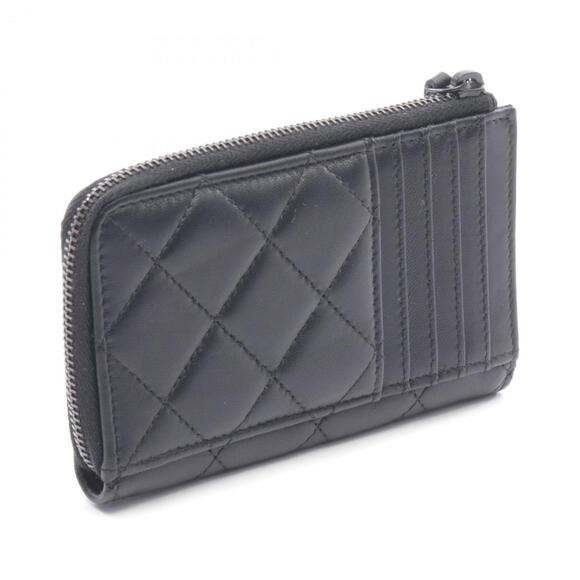 CHANEL Black Lambskin Leather Wallet - Picture 2 of 8